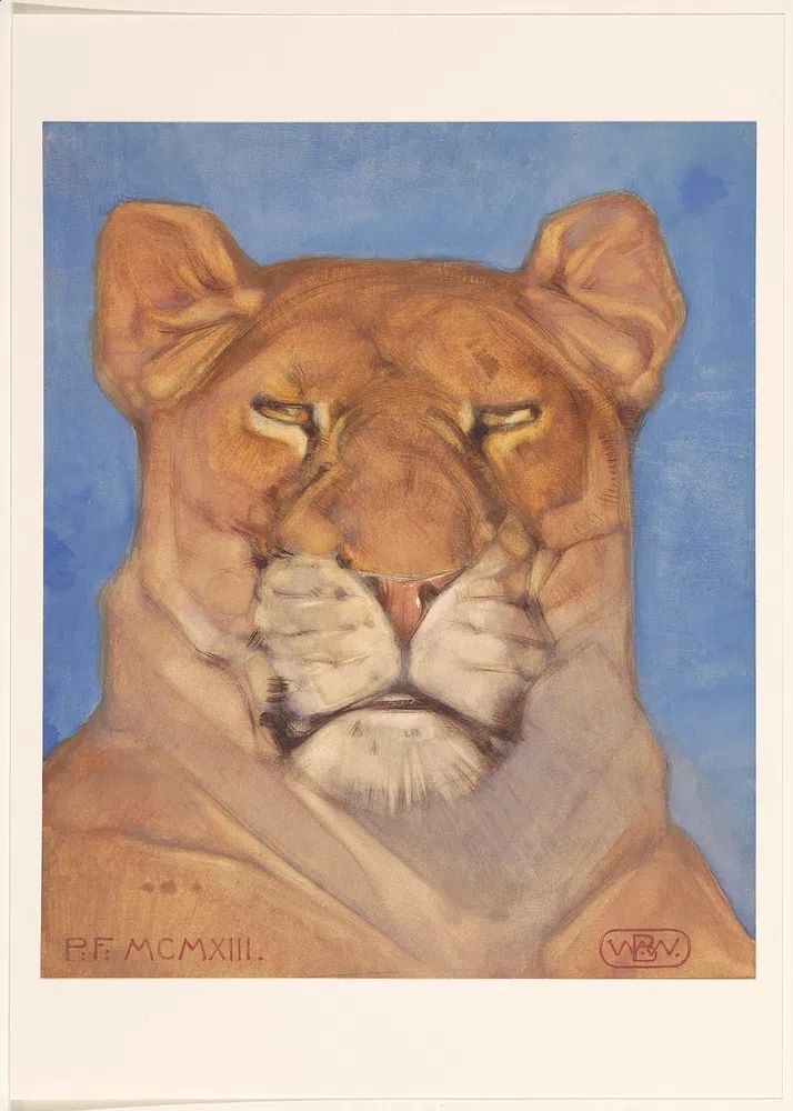 Lioness Portrait — Fine Art Print. poster detail