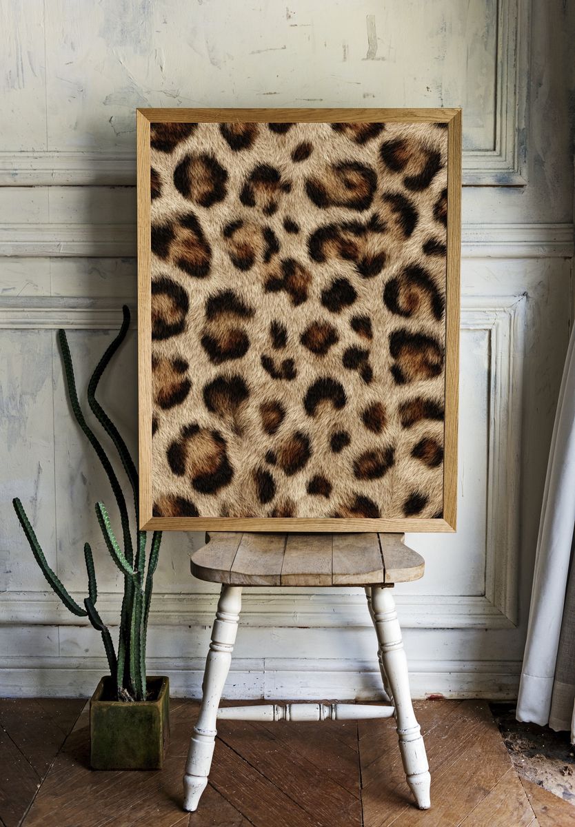 Leopard Print Poster. — room view 1