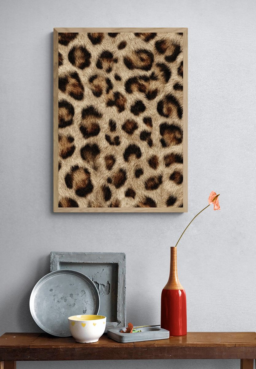 Leopard Print Poster. — room view 3