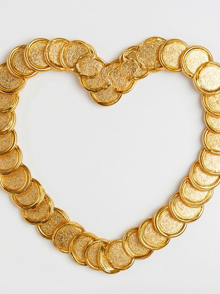 Golden Heart Chain Poster. poster detail