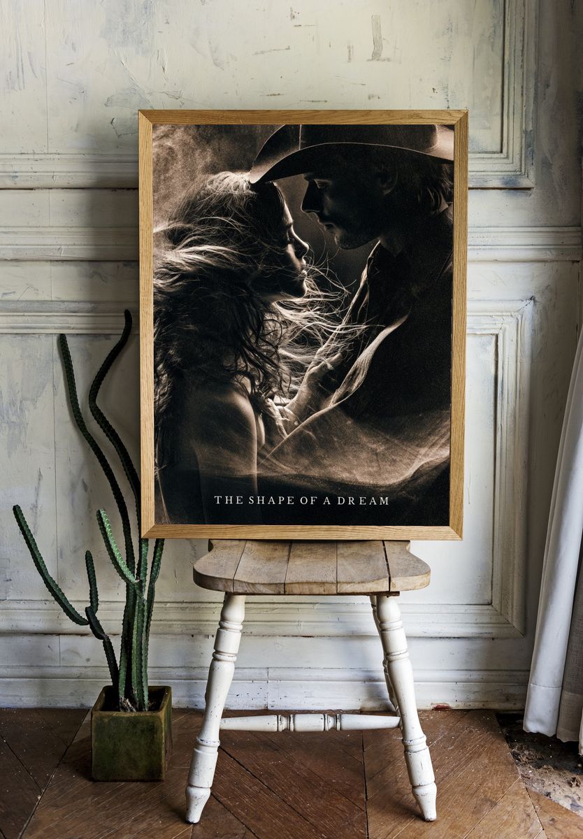 The Shape of a Dream Romantic Poster. room preview
