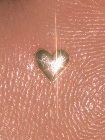 Golden Heart Texture Poster. poster