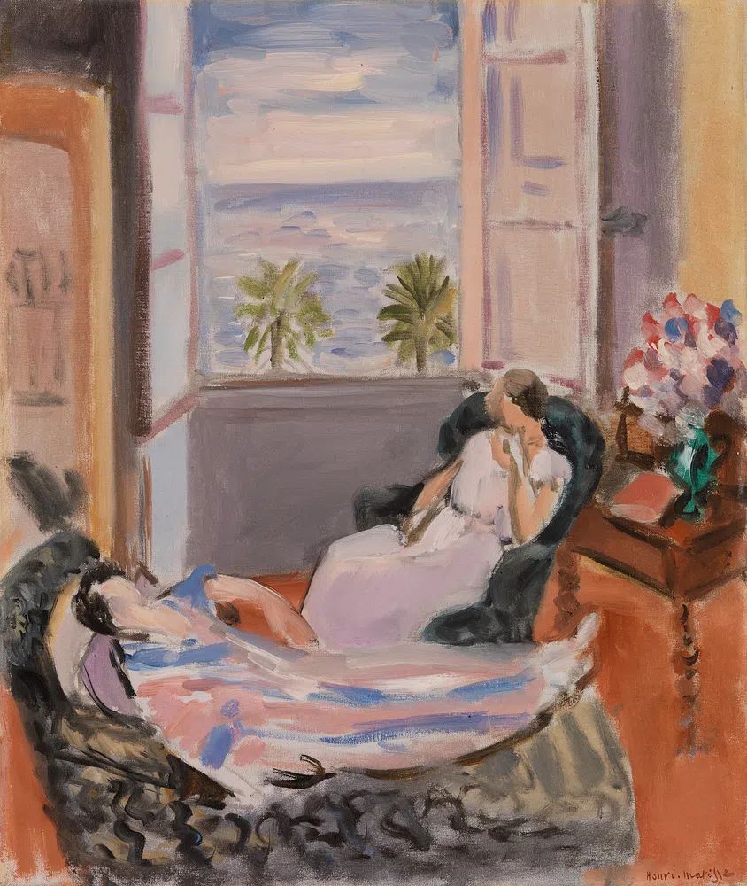 Henri Matisse's Interior Two Figures. poster detail
