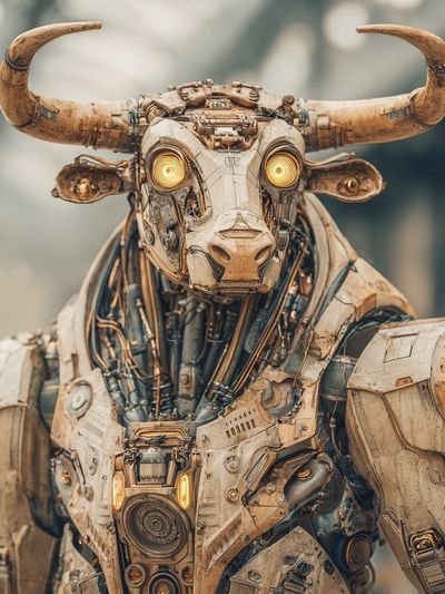 Mechanical Bull — Digital Art Print. poster