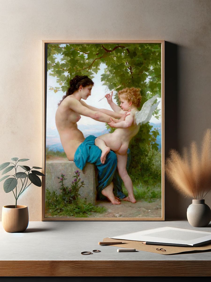 Mother and Child — Fine Art Print. — room view 2