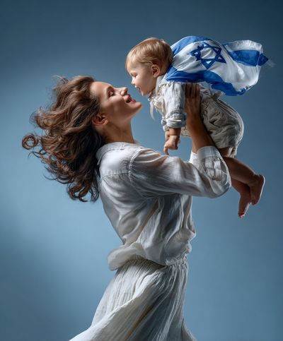 Mother and Child Portrait Print. poster print