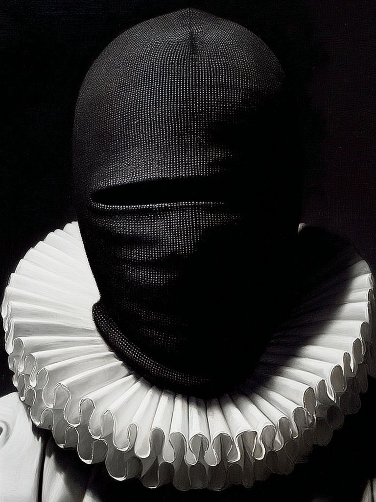 Mysterious Clown Portrait Poster. poster — fine-art art