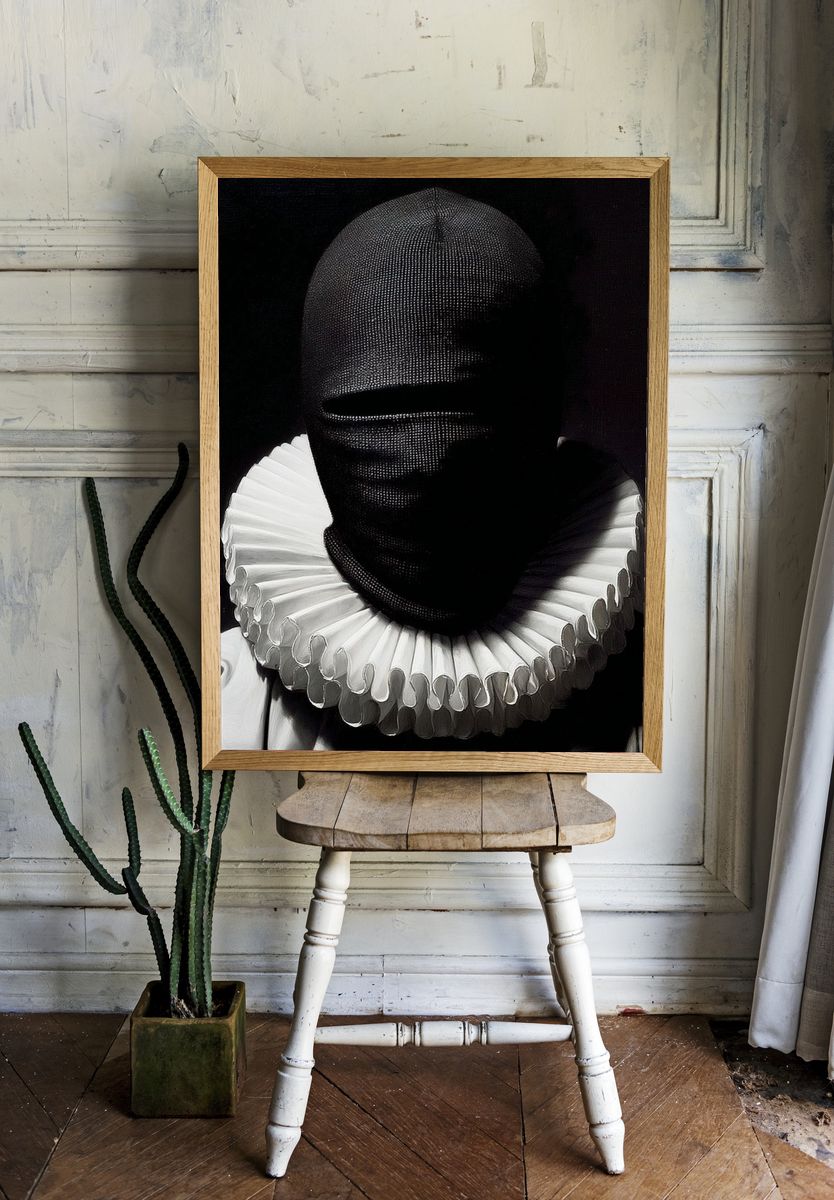 Mysterious Clown Portrait Poster. — room view 1