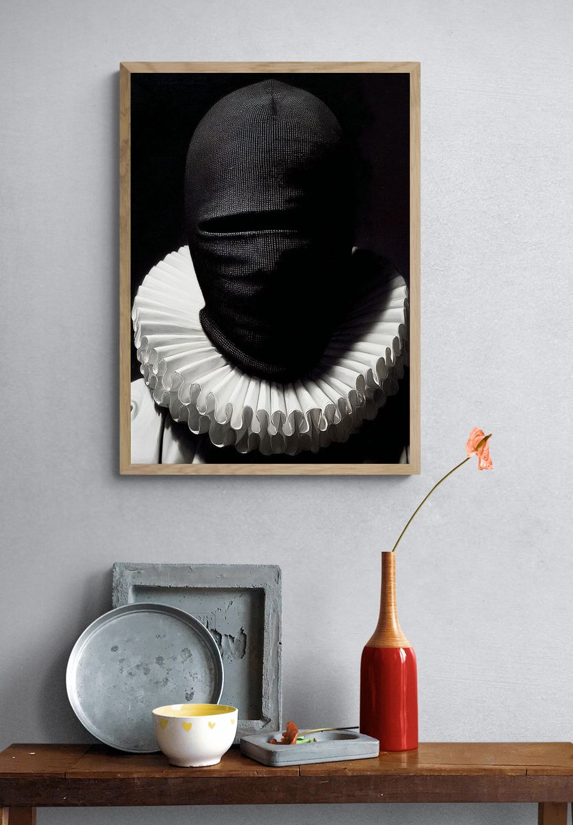 Mysterious Clown Portrait Poster. — room view 3