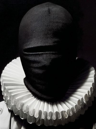 Mysterious Clown Portrait Poster. poster