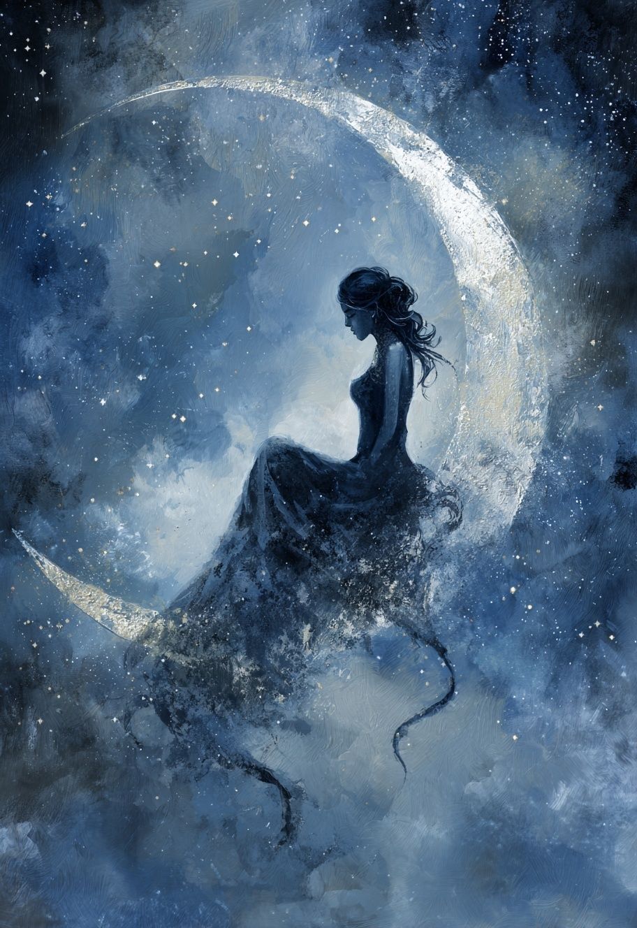 Moonlit Dreamer — Fine Art Print. poster detail