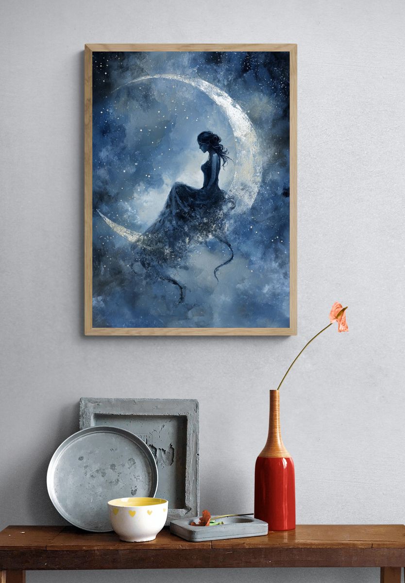 Moonlit Dreamer — Fine Art Print. — room view 3