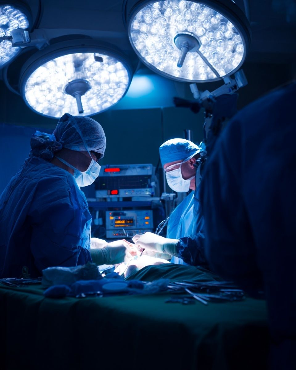 Surgical Team in Action — Medical Photography Print. poster — photography art