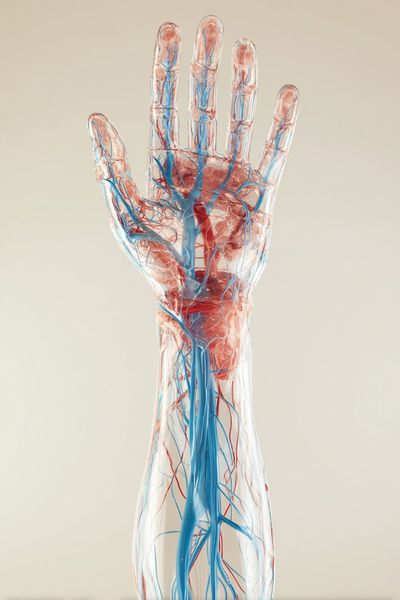 Anatomical Hand — Medical Illustration Poster. poster print