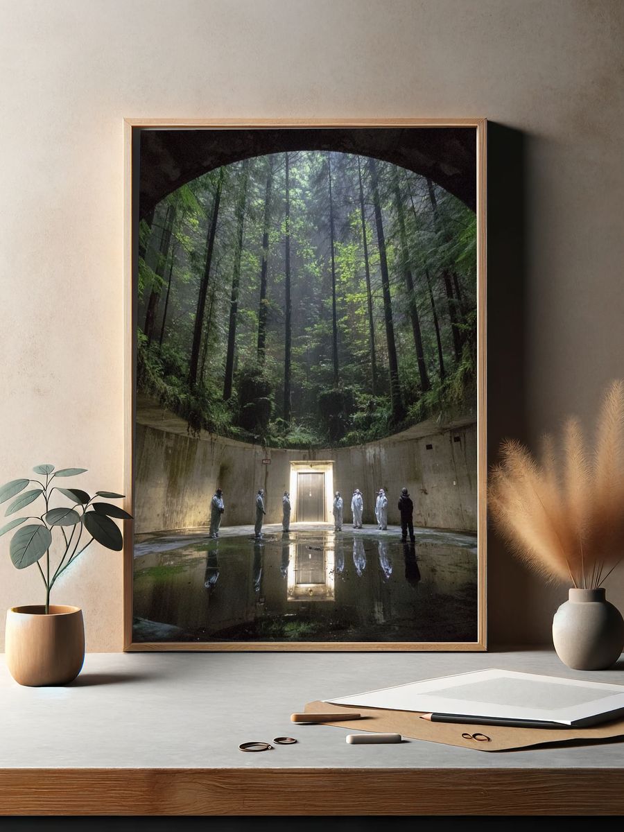 Mysterious Forest Chamber — Photography Print. — room view 2