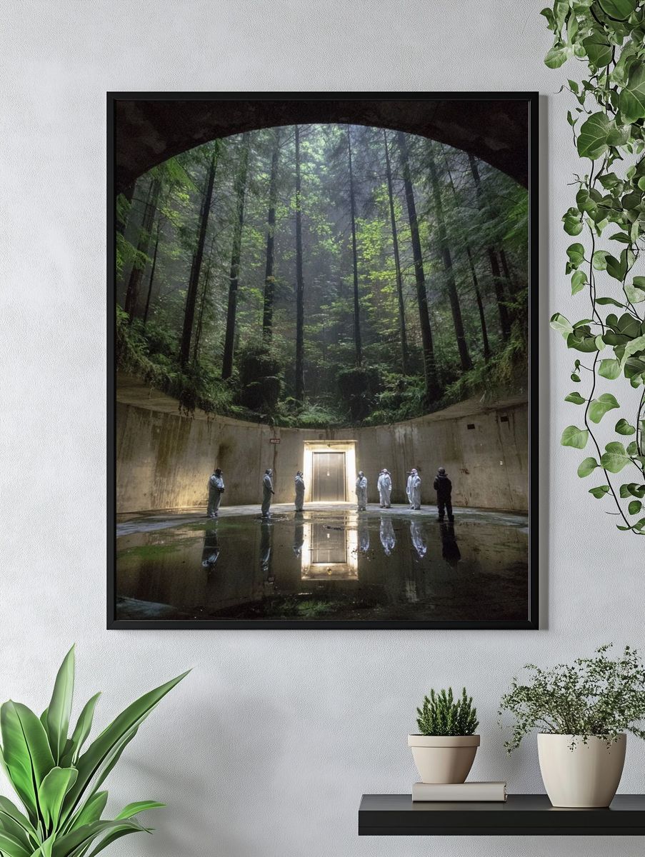 Mysterious Forest Chamber — Photography Print. — room view 4