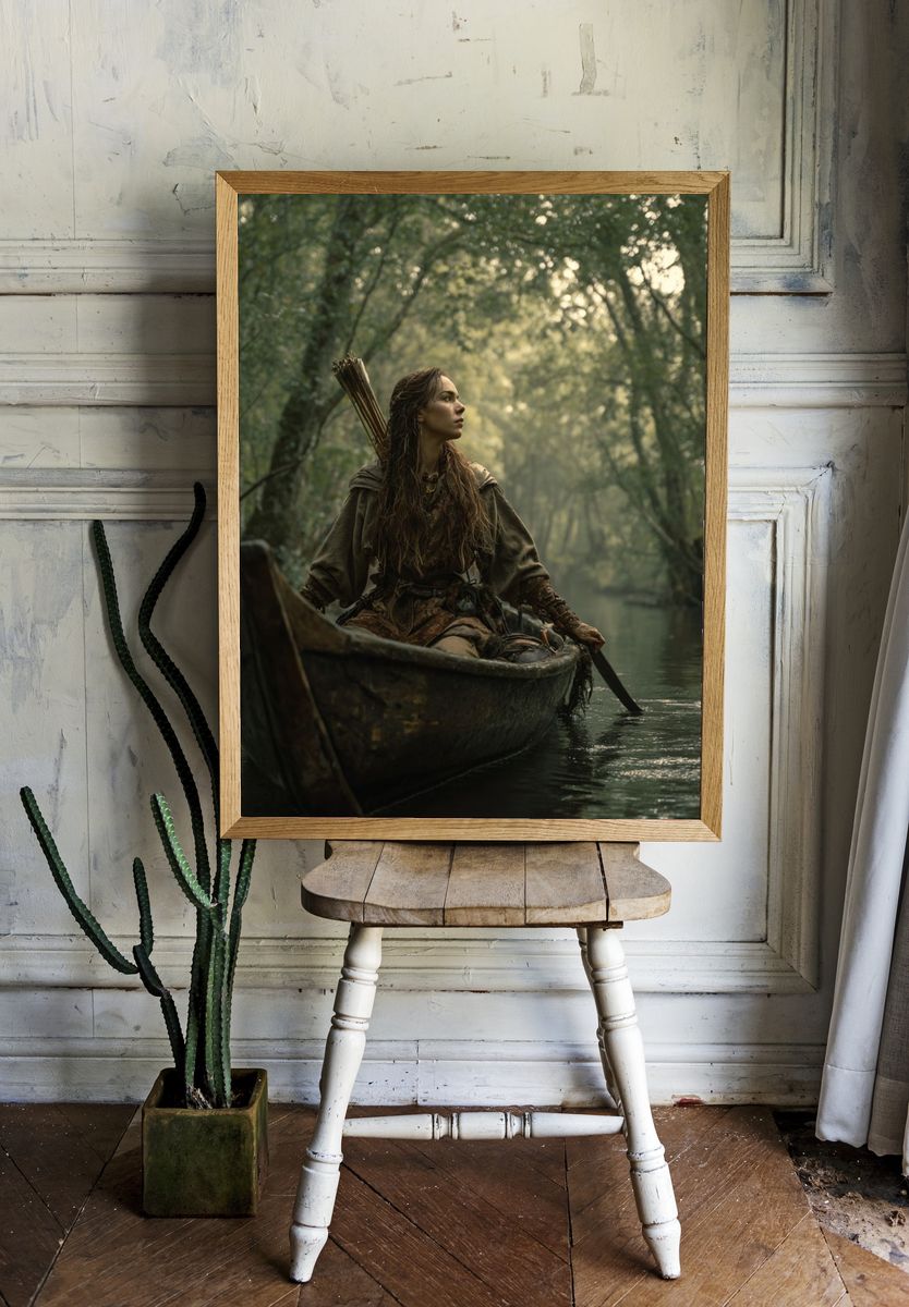 Mystical Forest Explorer — Photography Print. — room view 1