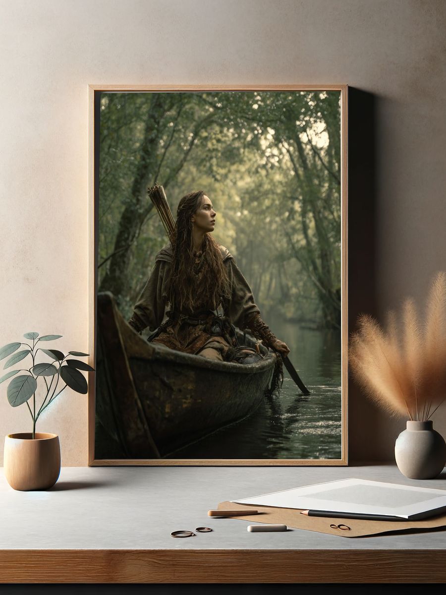 Mystical Forest Explorer — Photography Print. — room view 2