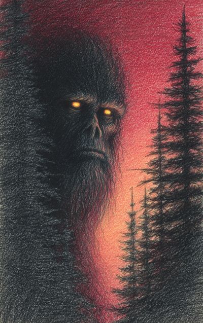 Mysterious Forest Guardian — Fine Art Print. poster
