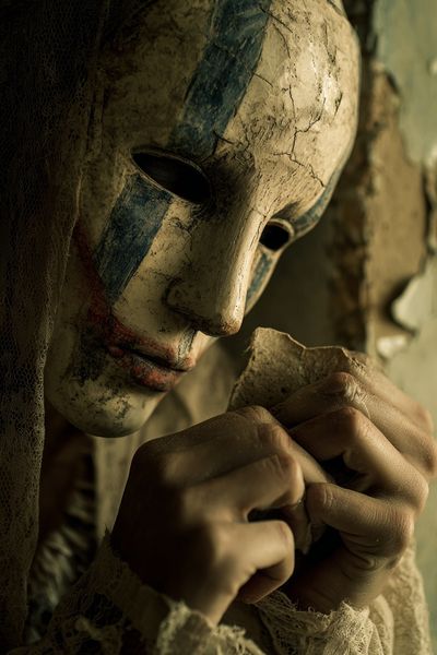 Masked Figure Fine-Art Print. poster