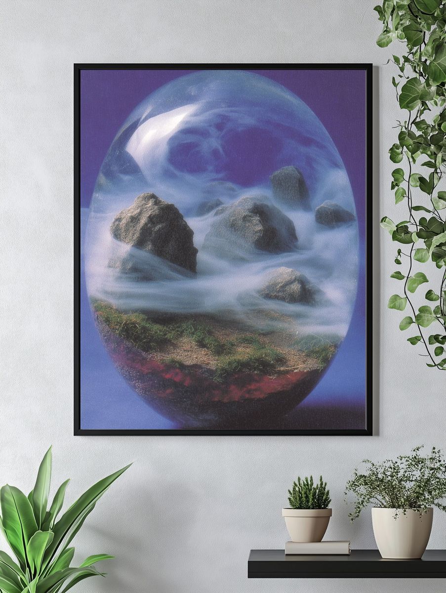 Mystical Landscape in Glass — Fine Art Print. — room view 4