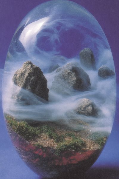 Mystical Landscape in Glass — Fine Art Print. poster print