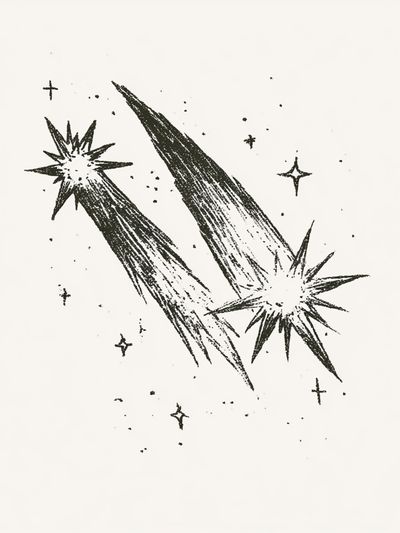 Celestial Starburst Minimalist Print. poster print