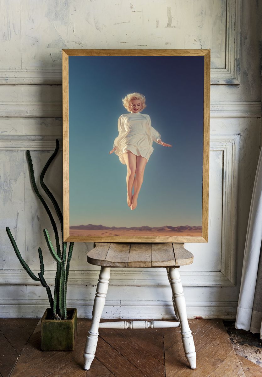 Marilyn Monroe — Surrealism Print. — room view 1