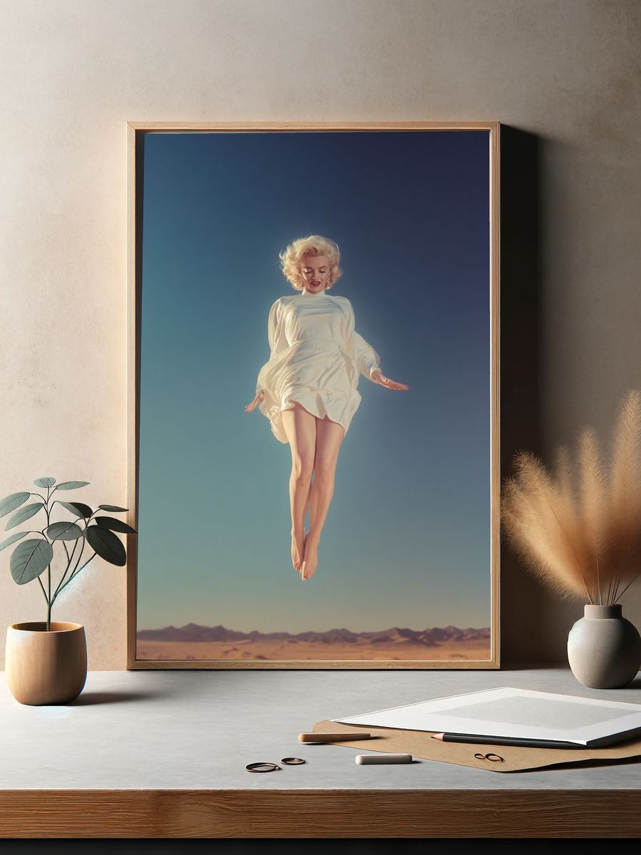 Marilyn Monroe — Surrealism Print. — room view 2