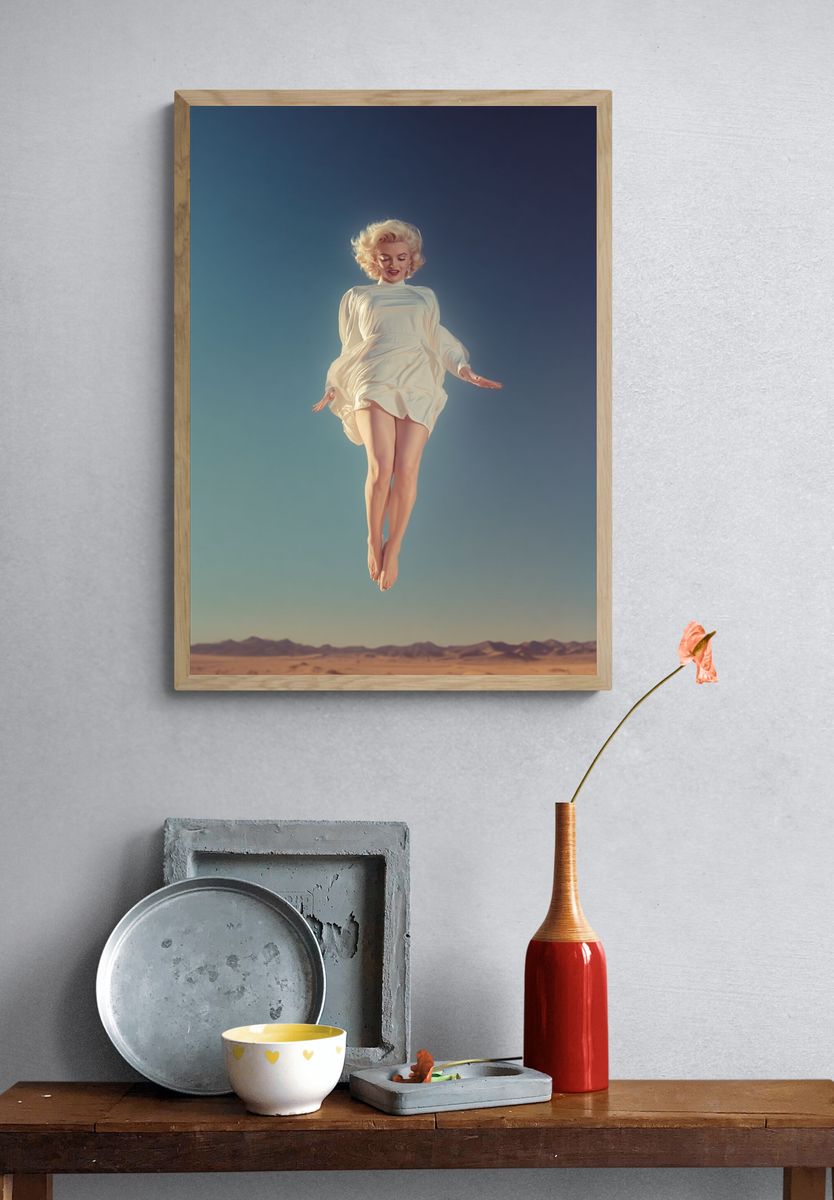 Marilyn Monroe — Surrealism Print. — room view 3