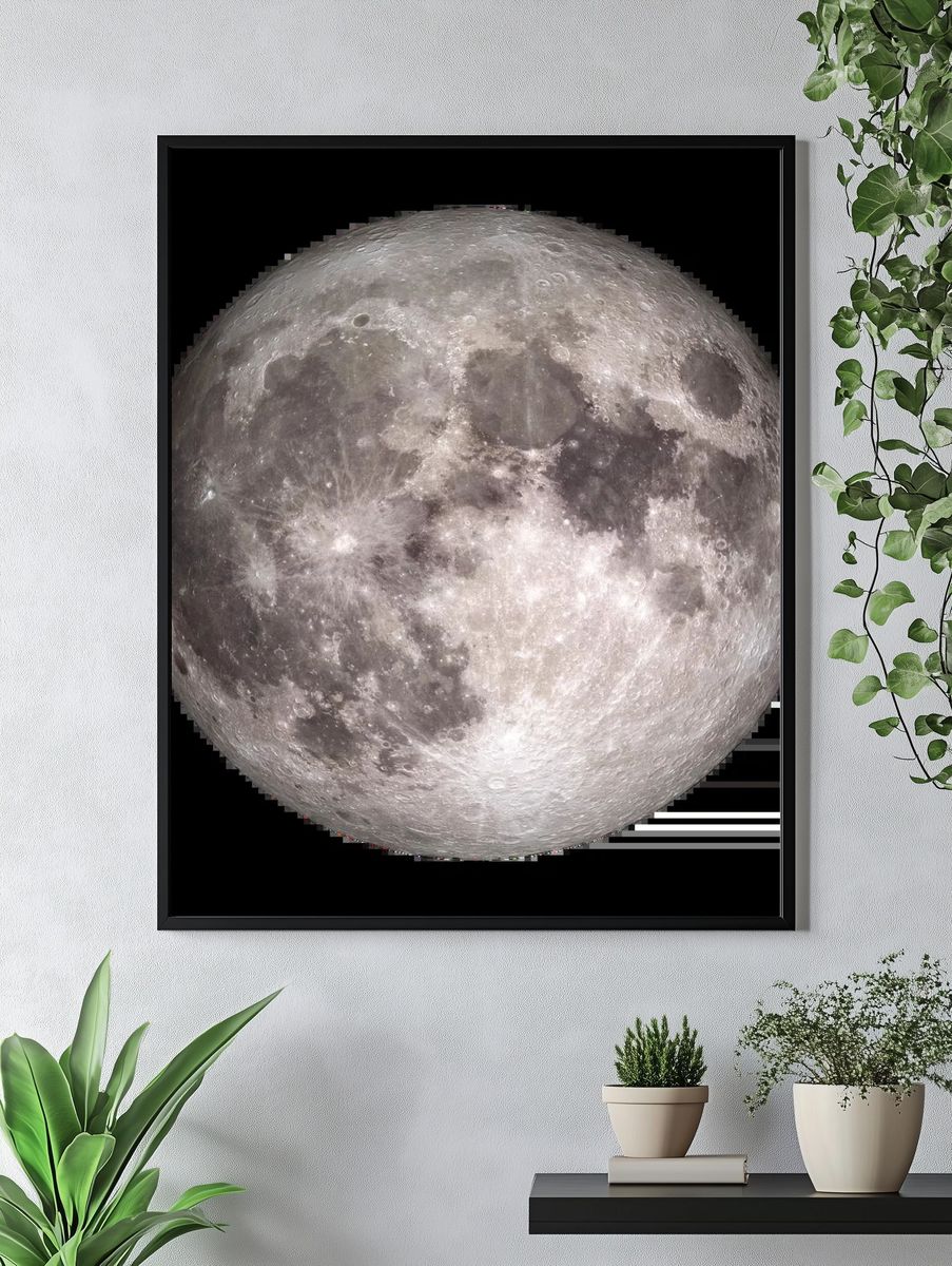 Full Moon Photography Poster. — room view 4