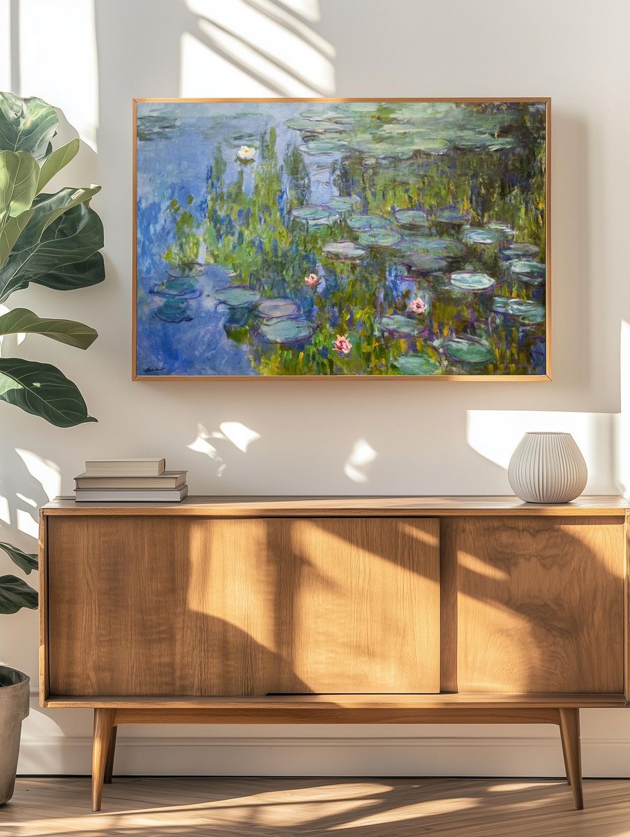 Water Lilies by Claude Monet (1915) — Art Print. — room view 3
