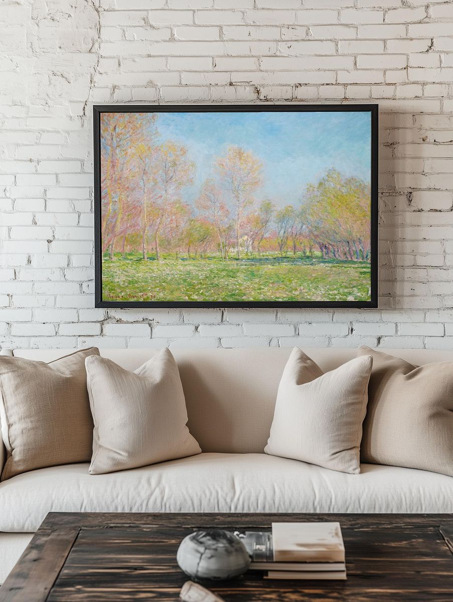 Spring in Giverny by Claude Monet (1890) — Art Print. — room view 1