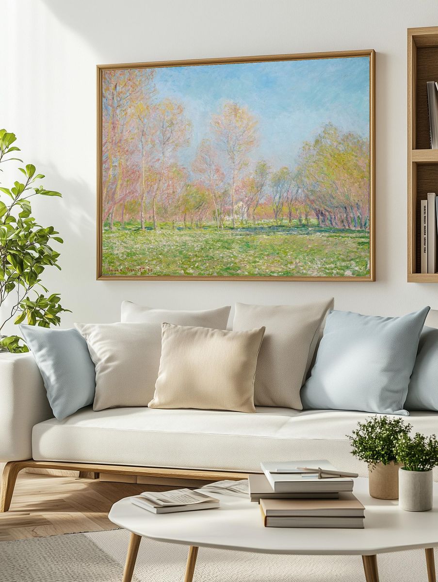 Spring in Giverny by Claude Monet (1890) — Art Print. — room view 2