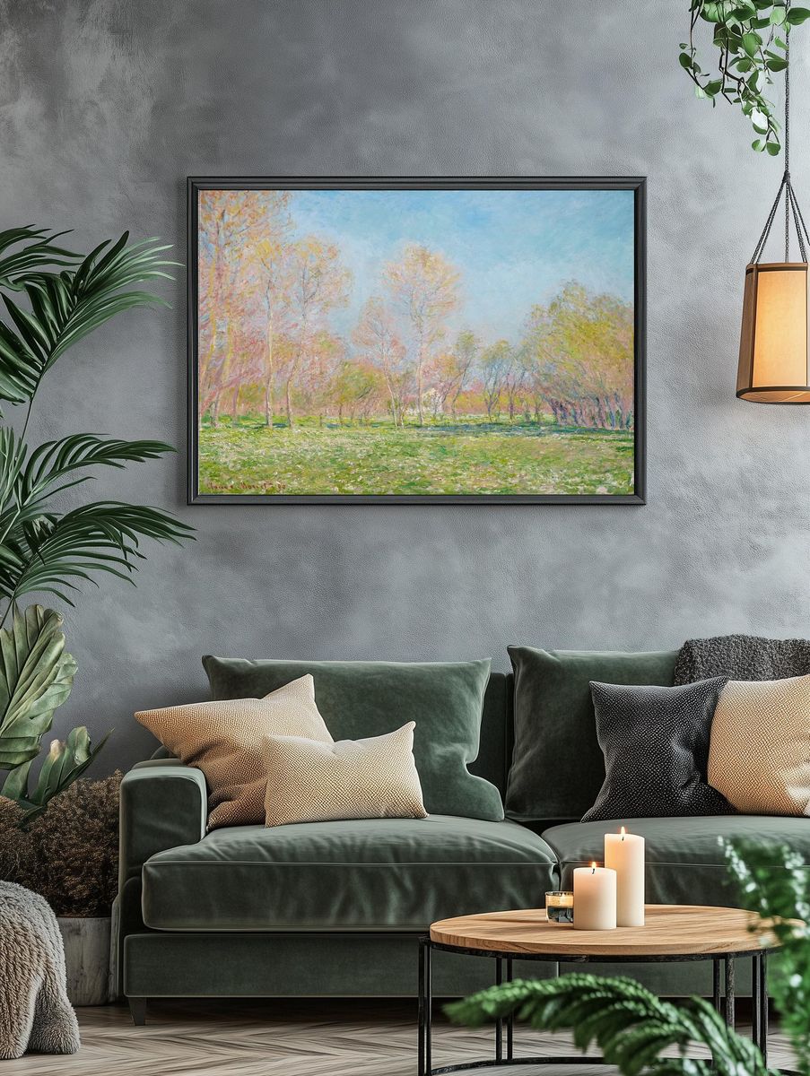 Spring in Giverny by Claude Monet (1890) — Art Print. — room view 4
