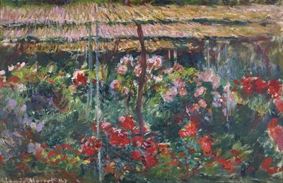 Peony Garden by Claude Monet (1887) — Art Print. poster