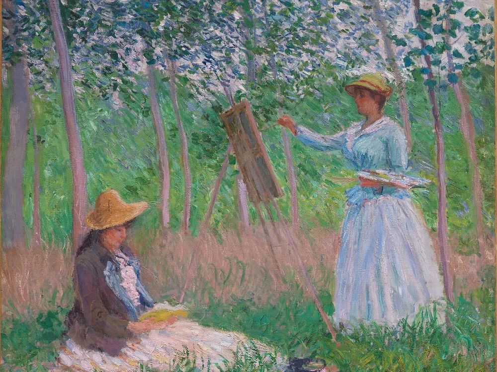 Woods Giverny: Blanche Hoschedé Her. poster detail