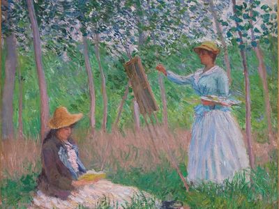 Woods Giverny: Blanche Hoschedé Her. poster