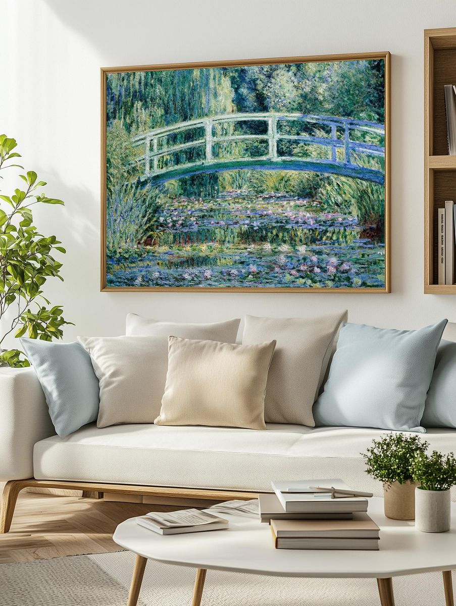 Water Lilies by Claude Monet (1899) — Art Print. — room view 2