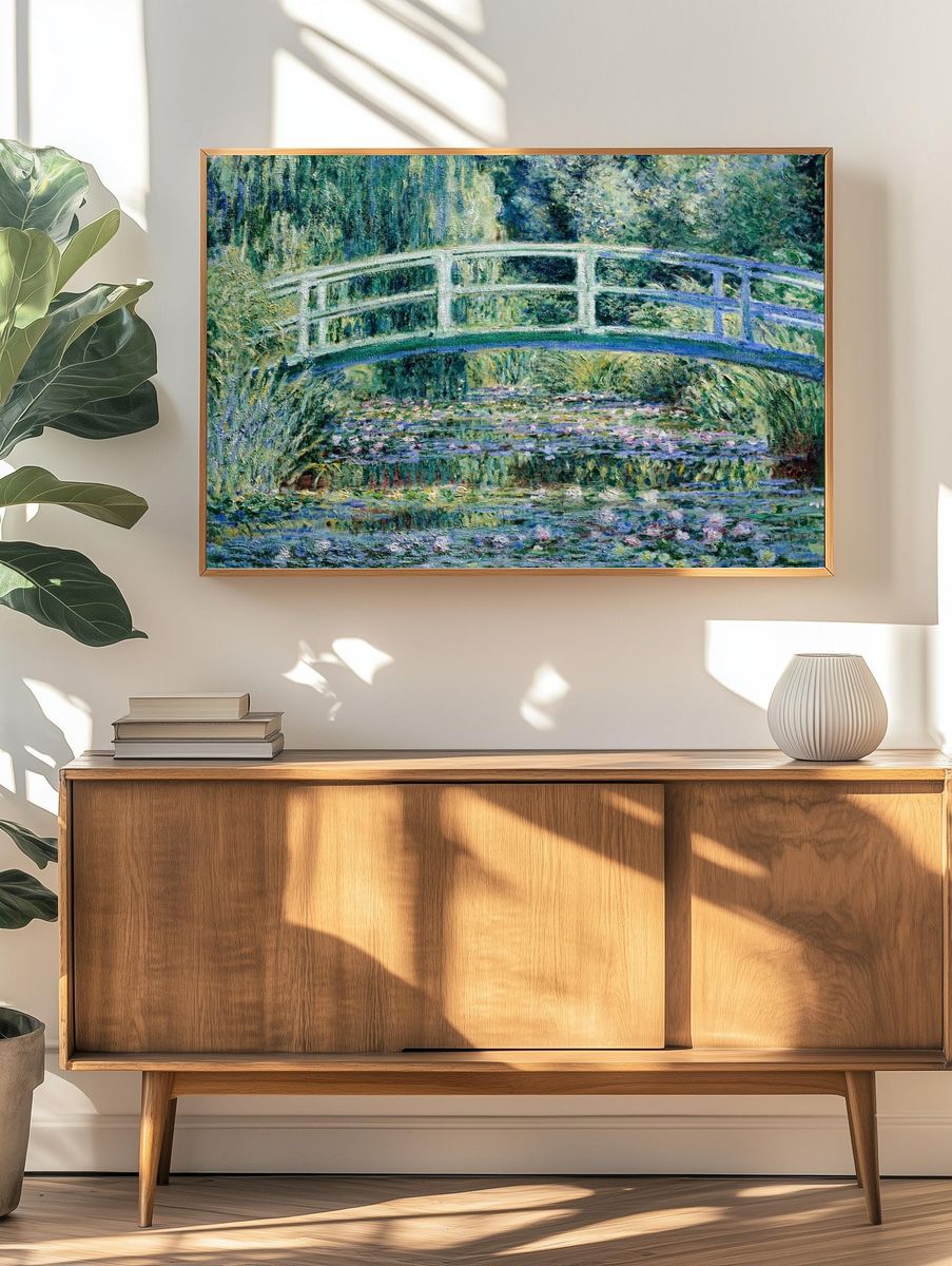 Water Lilies by Claude Monet (1899) — Art Print. — room view 3