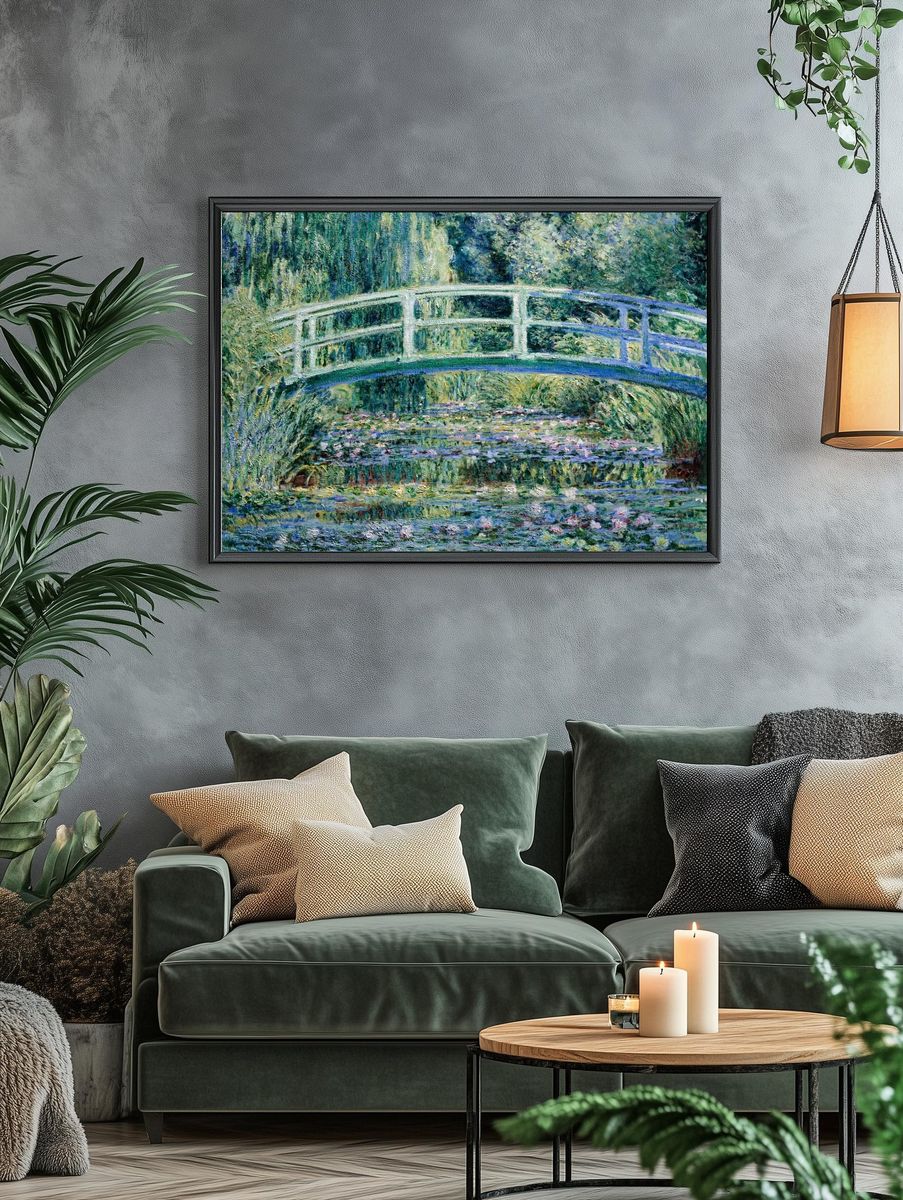 Water Lilies by Claude Monet (1899) — Art Print. — room view 4