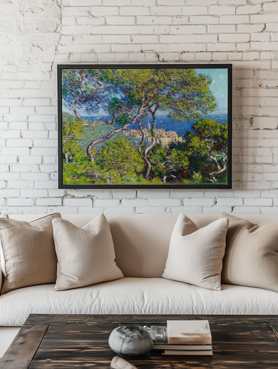 Claude Monet's Bordighera — Art Print. — room view 1