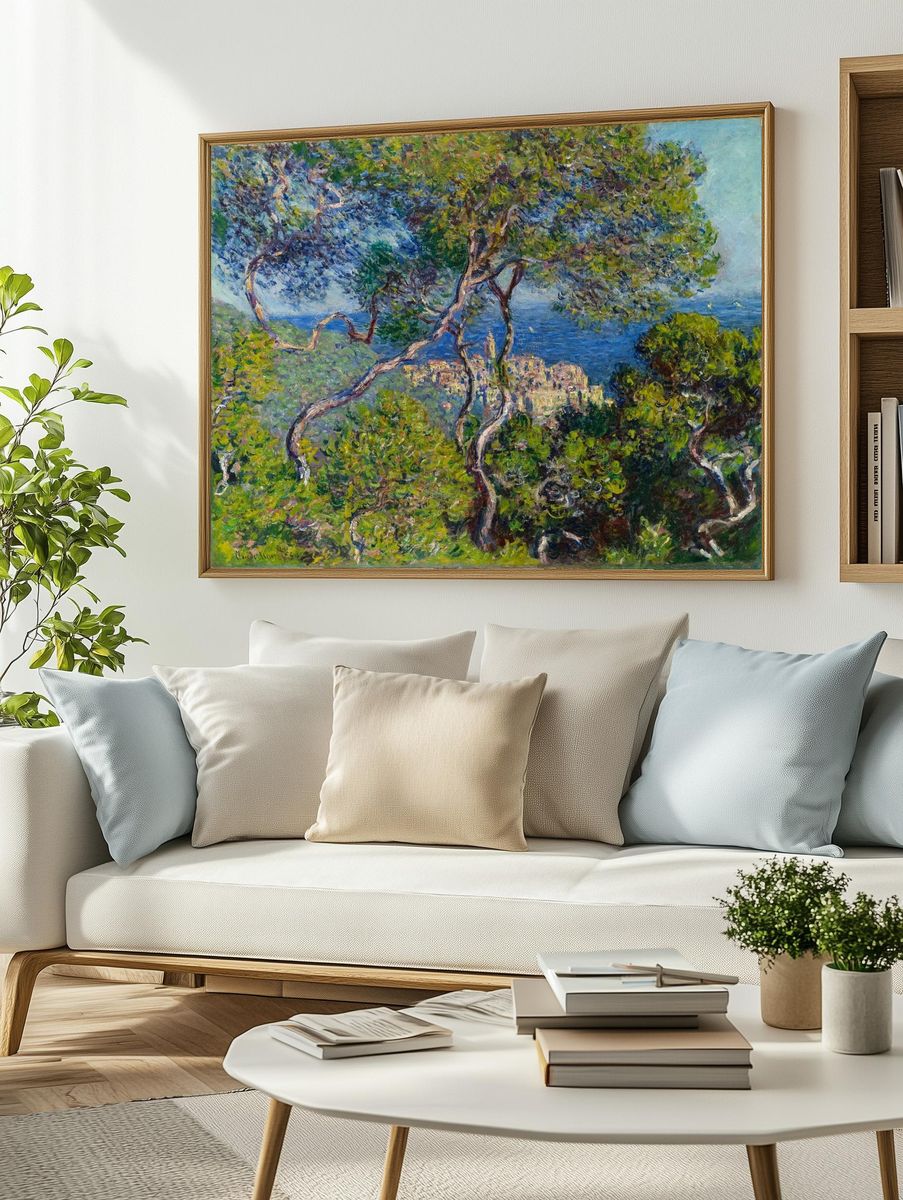 Claude Monet's Bordighera — Art Print. — room view 2