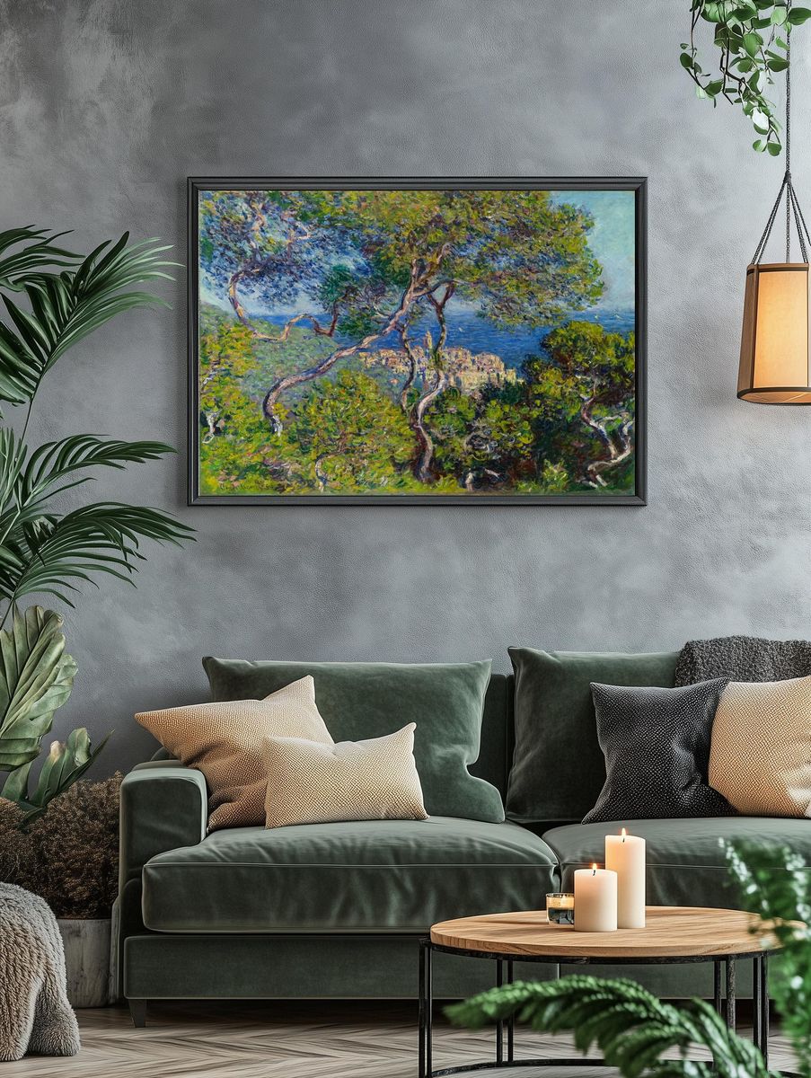 Claude Monet's Bordighera — Art Print. — room view 4