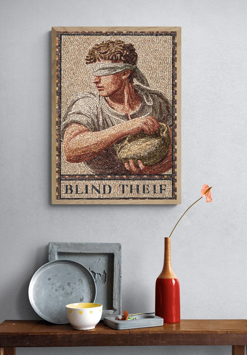 Blind Thief Mosaic Poster. — room view 3