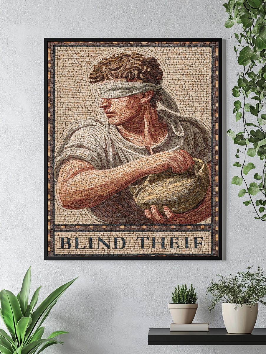 Blind Thief Mosaic Poster. — room view 4