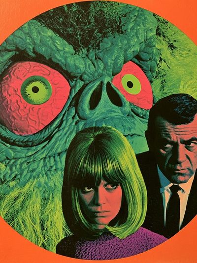 Retro Sci-Fi Monster Poster. poster