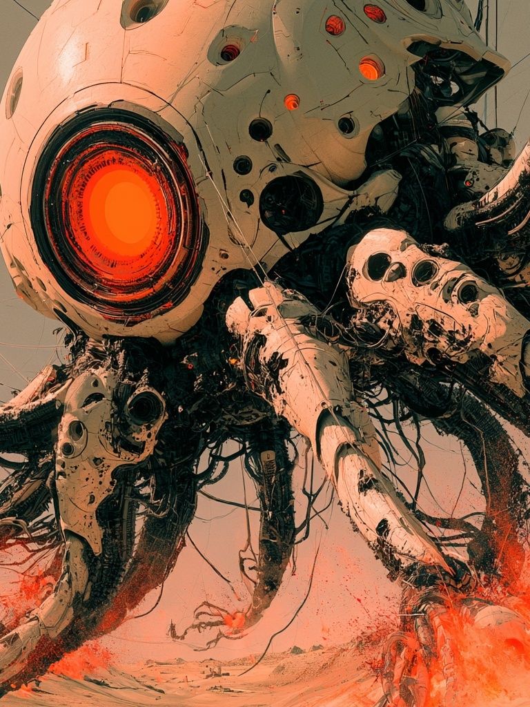 Mechanical Leviathan — Sci-Fi Print. poster — movies art