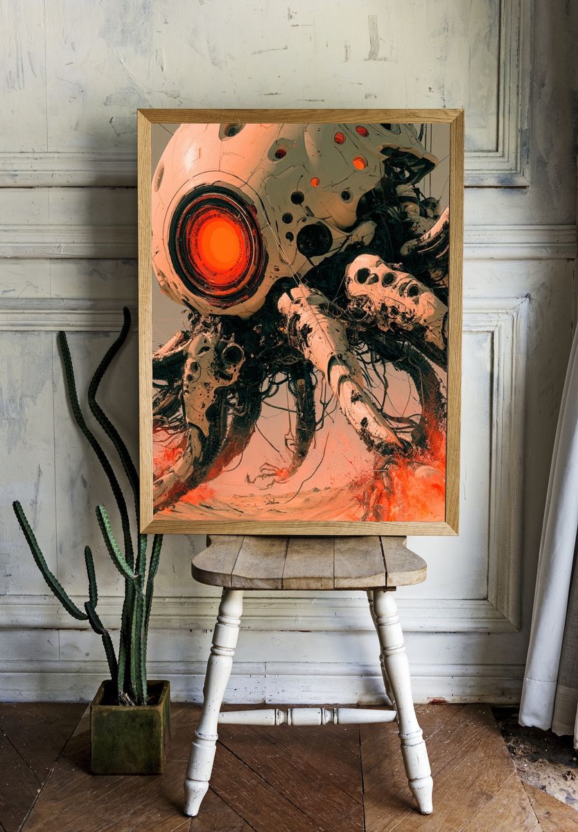 Mechanical Leviathan — Sci-Fi Print. room preview