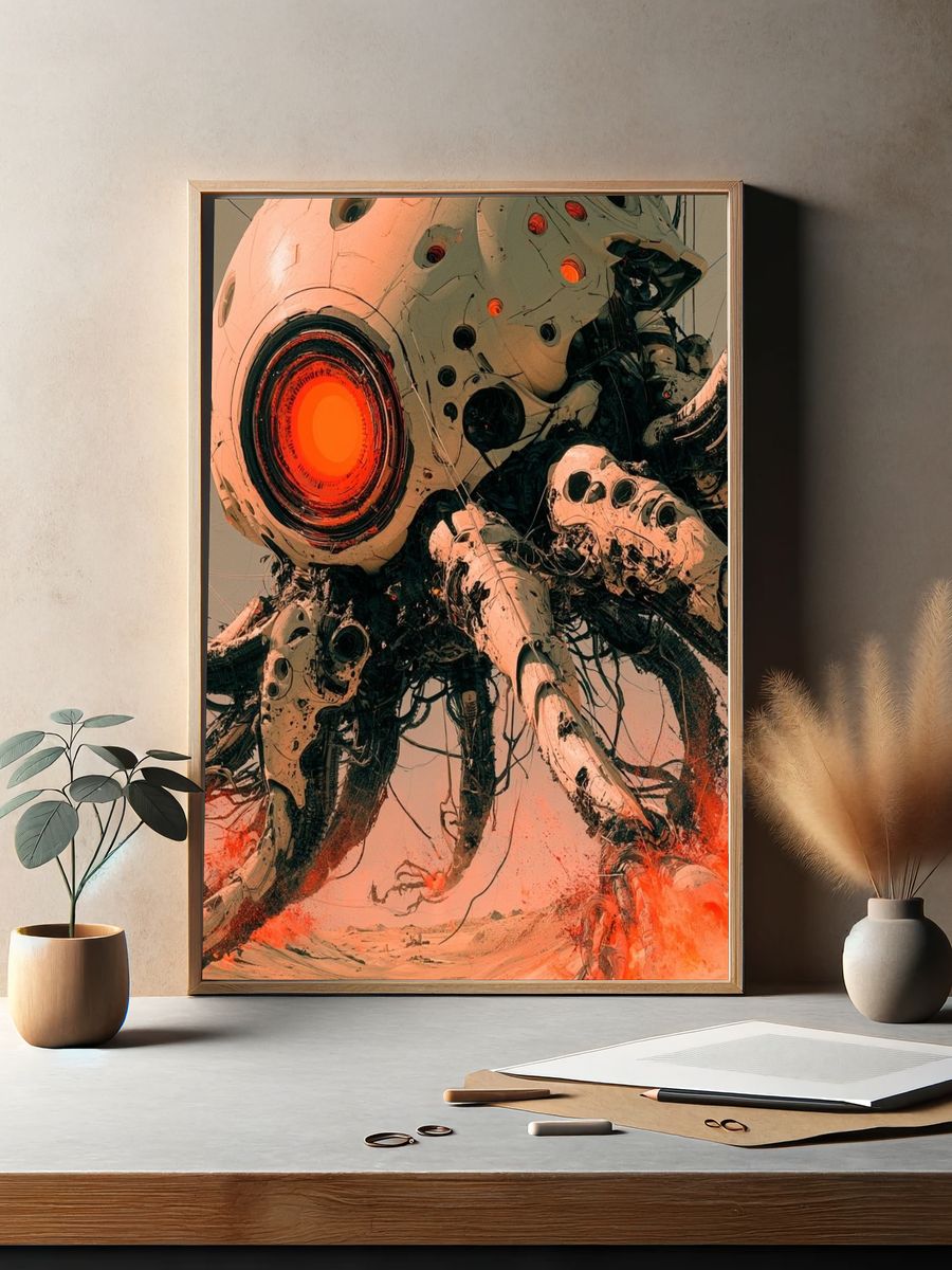 Mechanical Leviathan — Sci-Fi Print. — room view 2